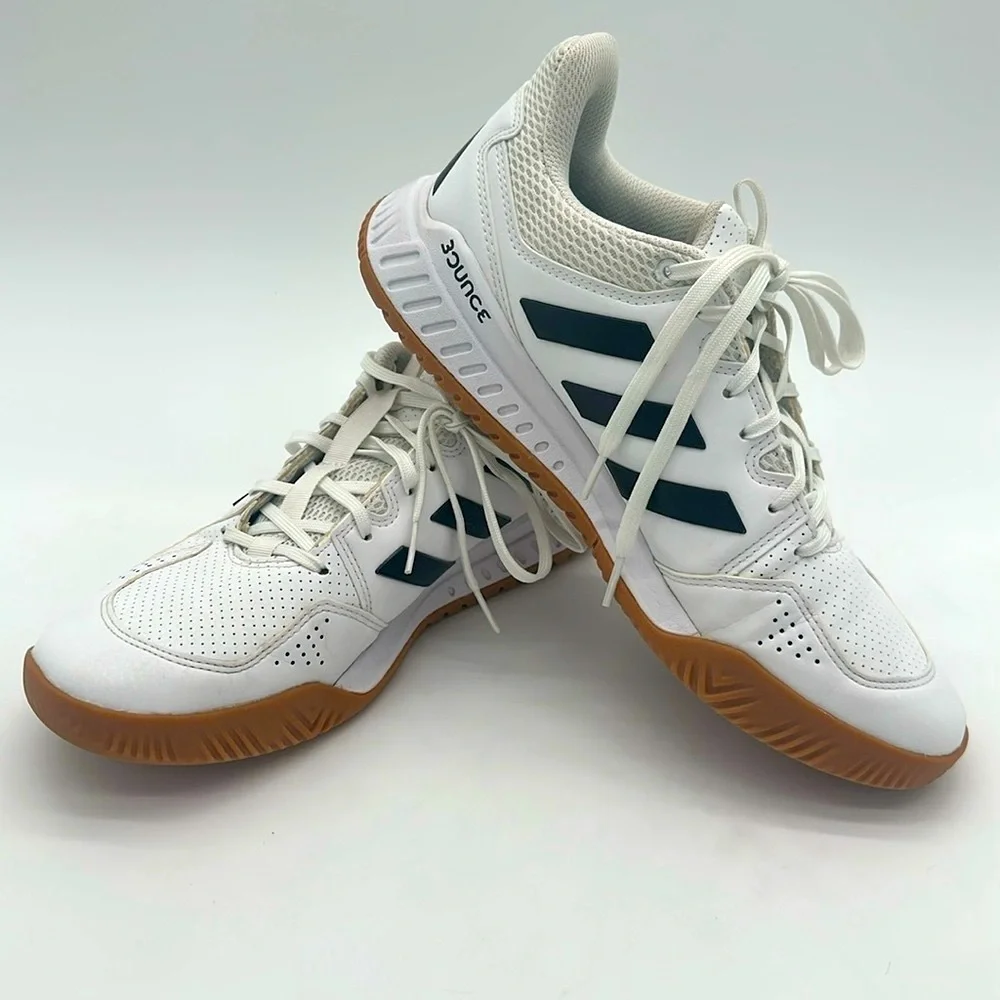 Adidas Bounce White and Black Sneakers Mens Size 9.5